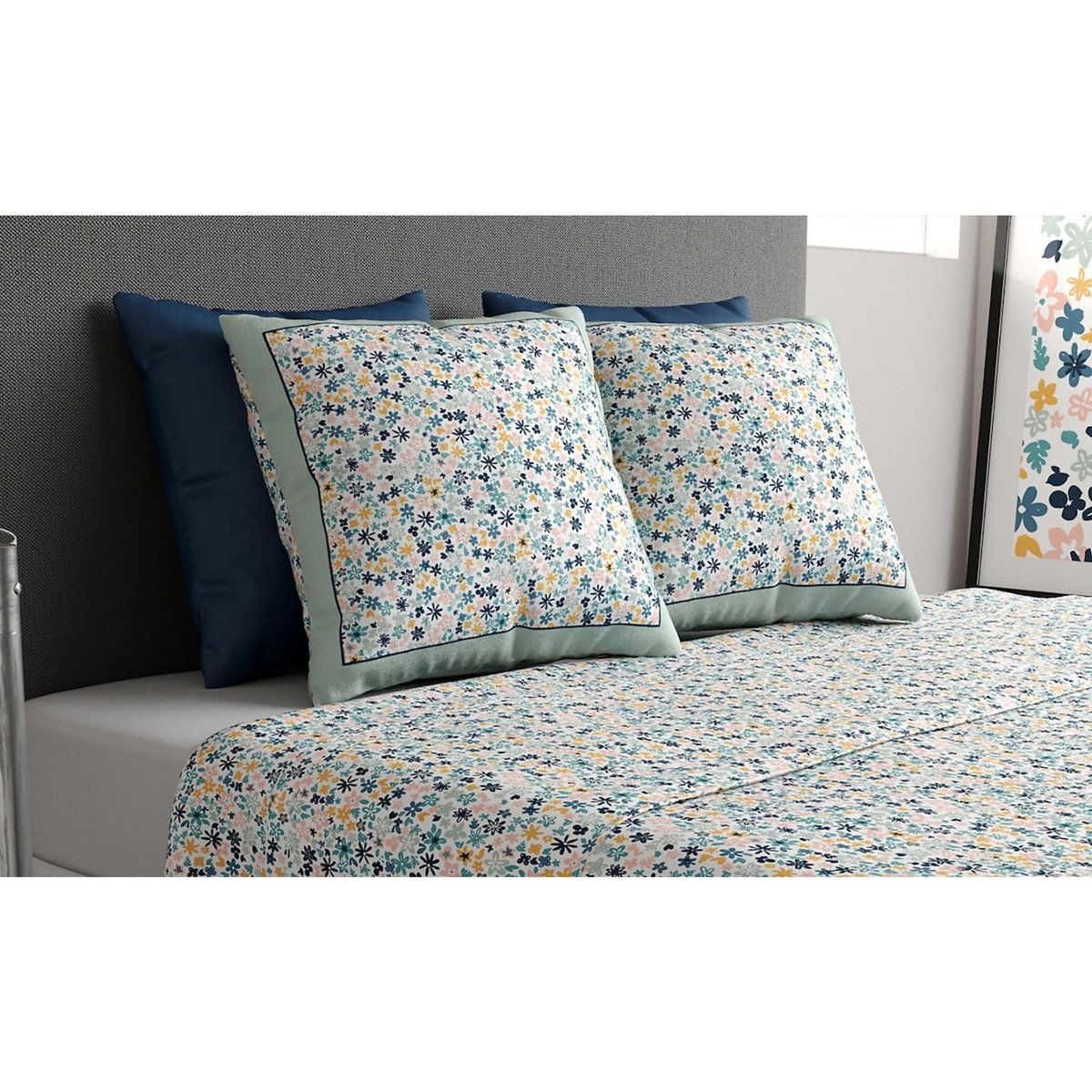 ATELIER DU COTON Parure de drap 100% coton 57fils mani