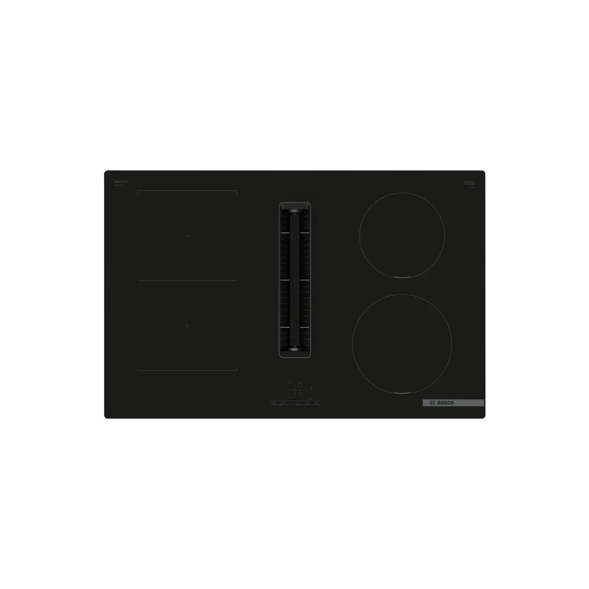Voir la diapositive 2 : BOSCH Table de cuisson aspirante induction 80cm 4 feux - pvs811b16e