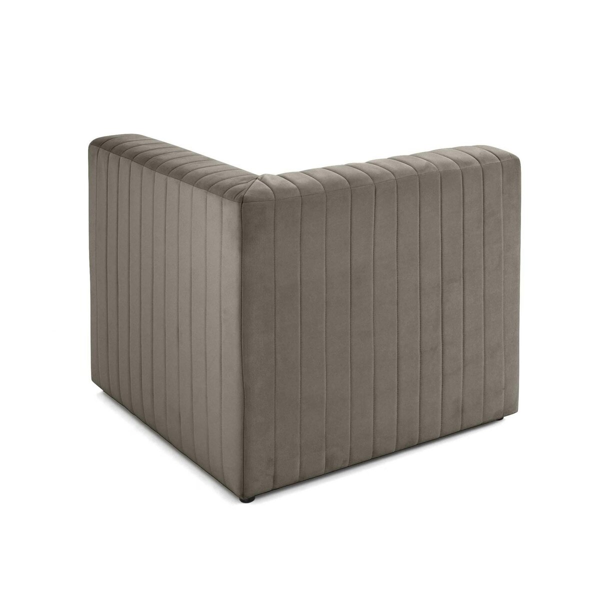 LISA DESIGN Nova - module d'assise d'angle réversible - en velours