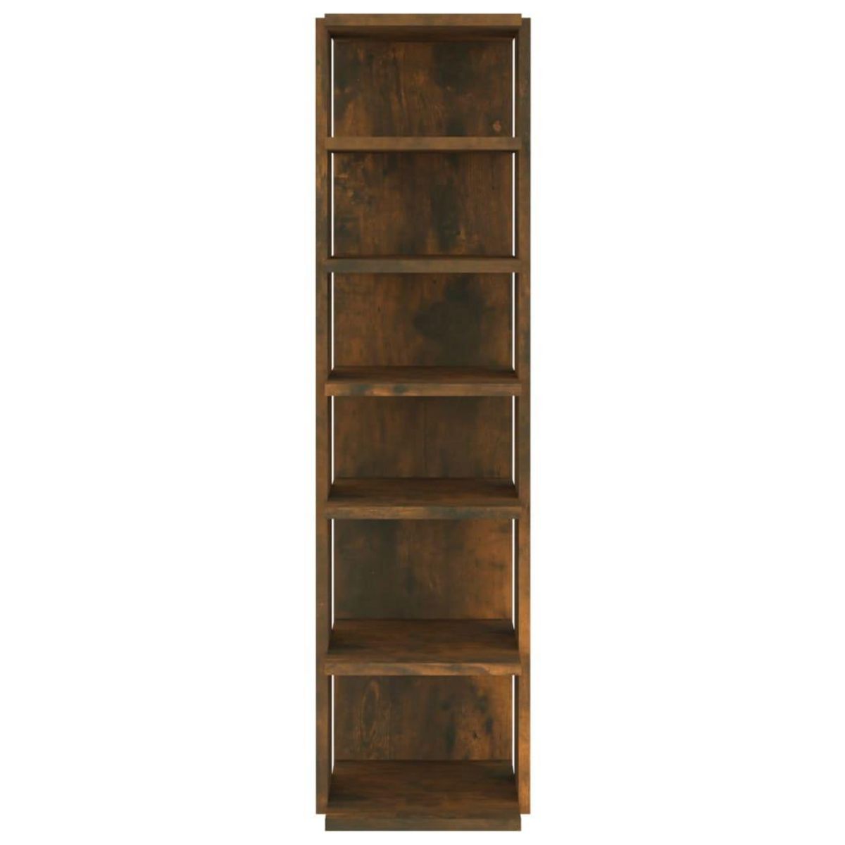 VIDAXL Etagere a chaussures Chene fume 27,5x27x102cm Bois d'ingenierie