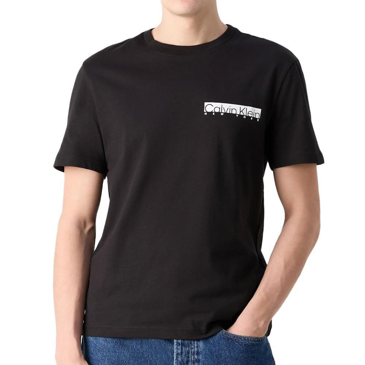 CALVIN KLEIN JEANS T-shirt Noir Homme Calvin Klein Jeans Chest