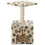 Voir la diapositive 3 : VIDAXL Arbre a chat avec griffoirs en sisal 55 cm Beige Motif de pattes