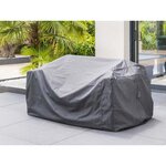 HESPERIDE Housse pour canapé Hambo L gris - 260 x 115 x 100 cm - Hespéride