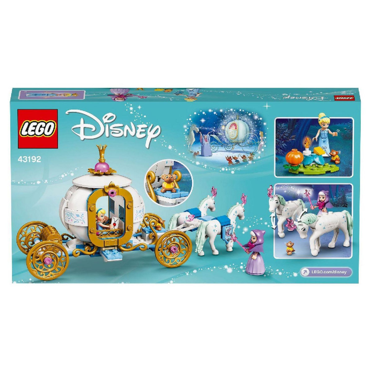 LEGO Disney Princess 43192 - Le carrosse royal de Cendrillon