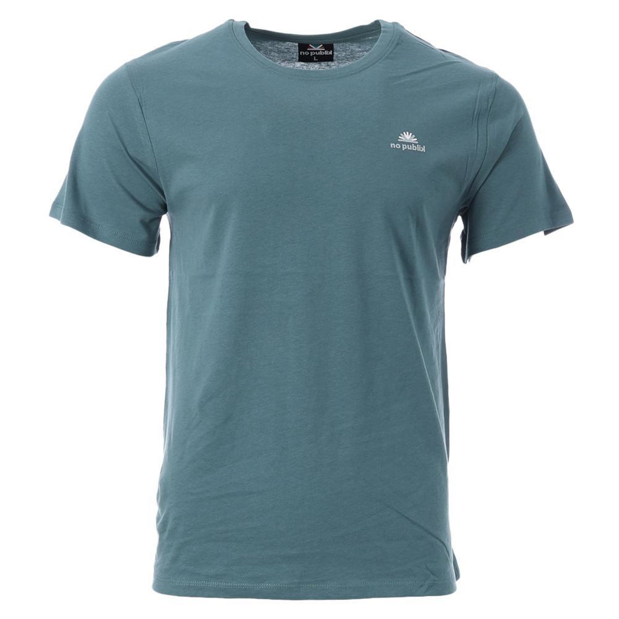 No Publik T-shirt Vert Homme No Publik Brand. Coloris disponibles : Bleu
