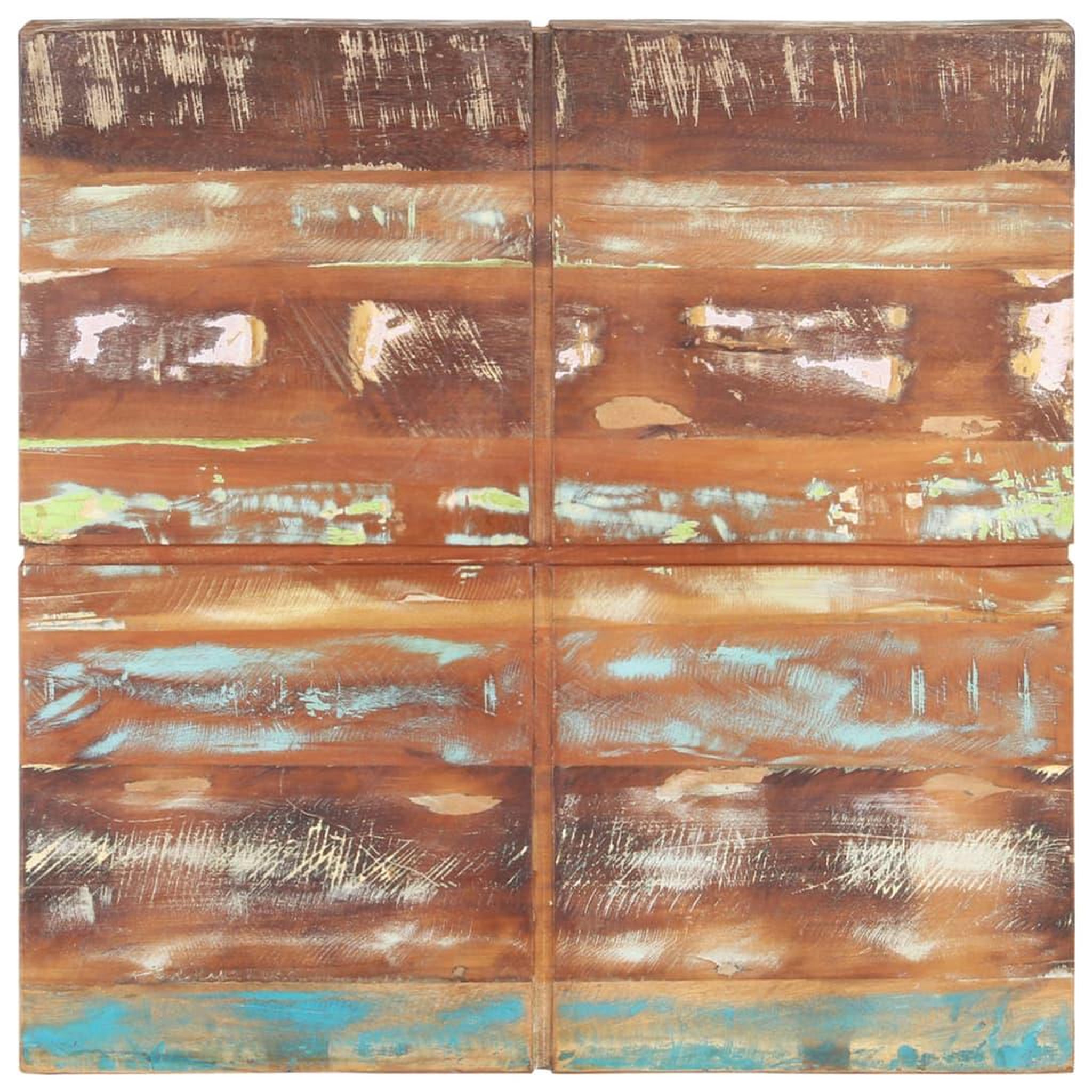 Voir la diapositive 4 : VIDAXL Table basse 80x80x28 cm Bois de recuperation massif