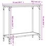 Voir la diapositive 6 : VIDAXL Table console chene sonoma 75x30,5x75 cm bois d'ingenierie