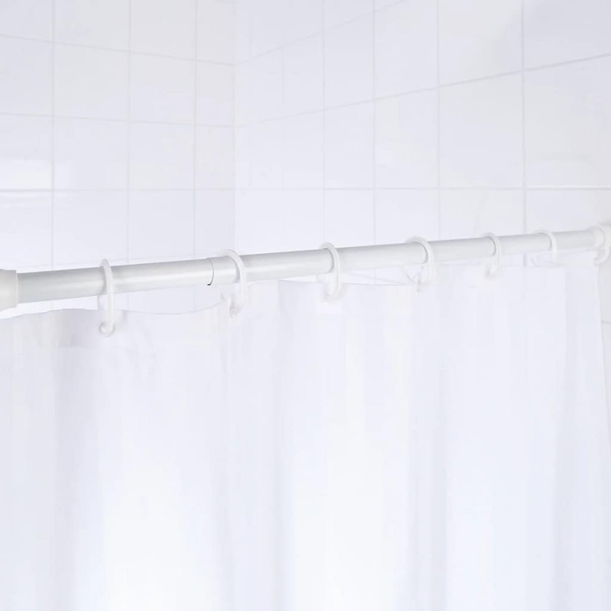 RIDDER RIDDER Tringle de rideau de douche telescopique 70-115 cm Blanc 55101