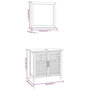 Voir la diapositive 6 : VIDAXL Ensemble de meubles de salle de bain 2 pcs Bois massif de noyer