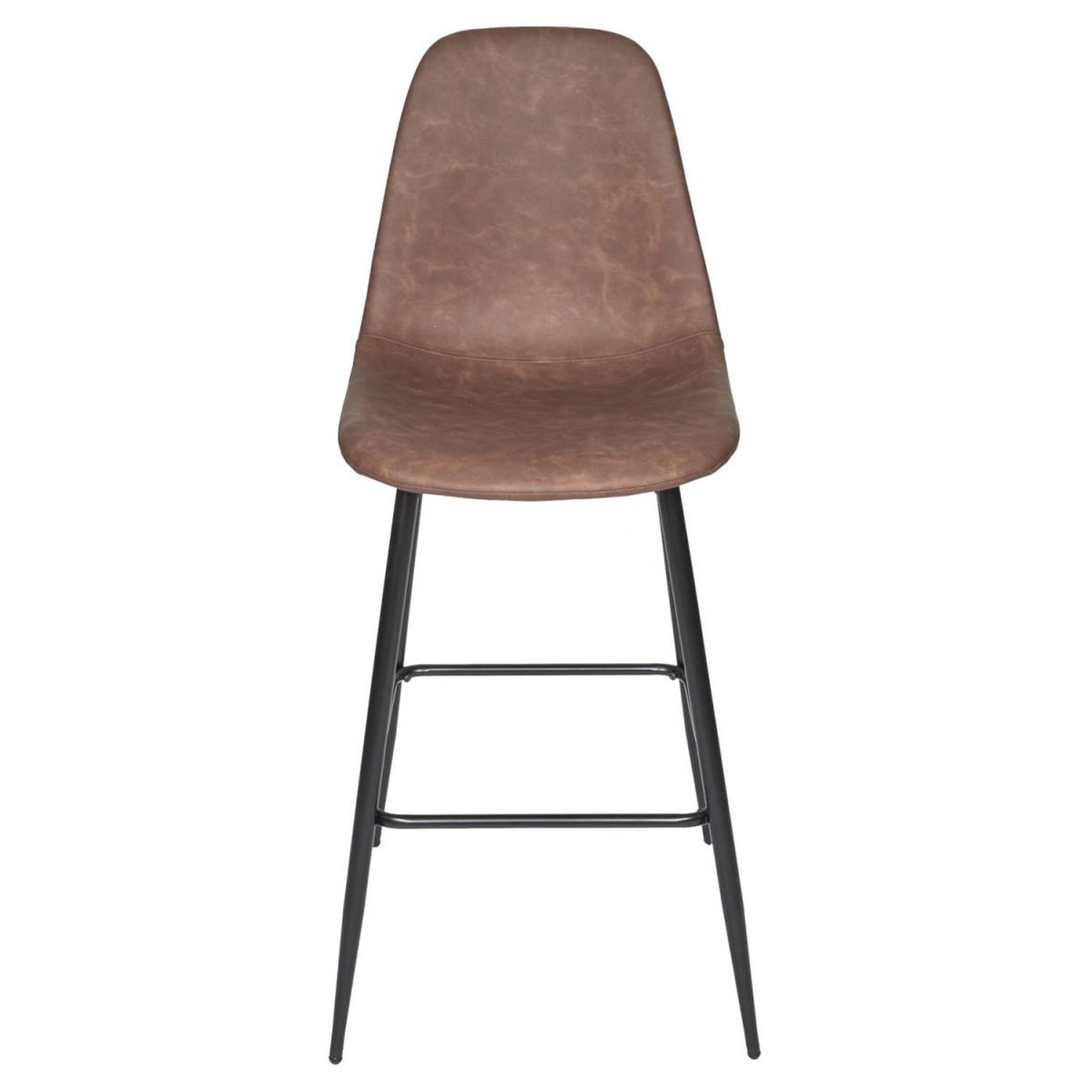 Voir la diapositive 3 : The Home Deco Factory Lot de 2 chaises de bar  amber  106cm marron