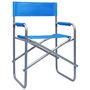 Voir la diapositive 2 : VIDAXL Chaises de metteur en scene lot de 2 Acier Bleu