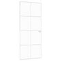 Voir la diapositive 2 : VIDAXL Porte d'interieur Blanc 83x201,5 cm Trempe verre aluminium fin