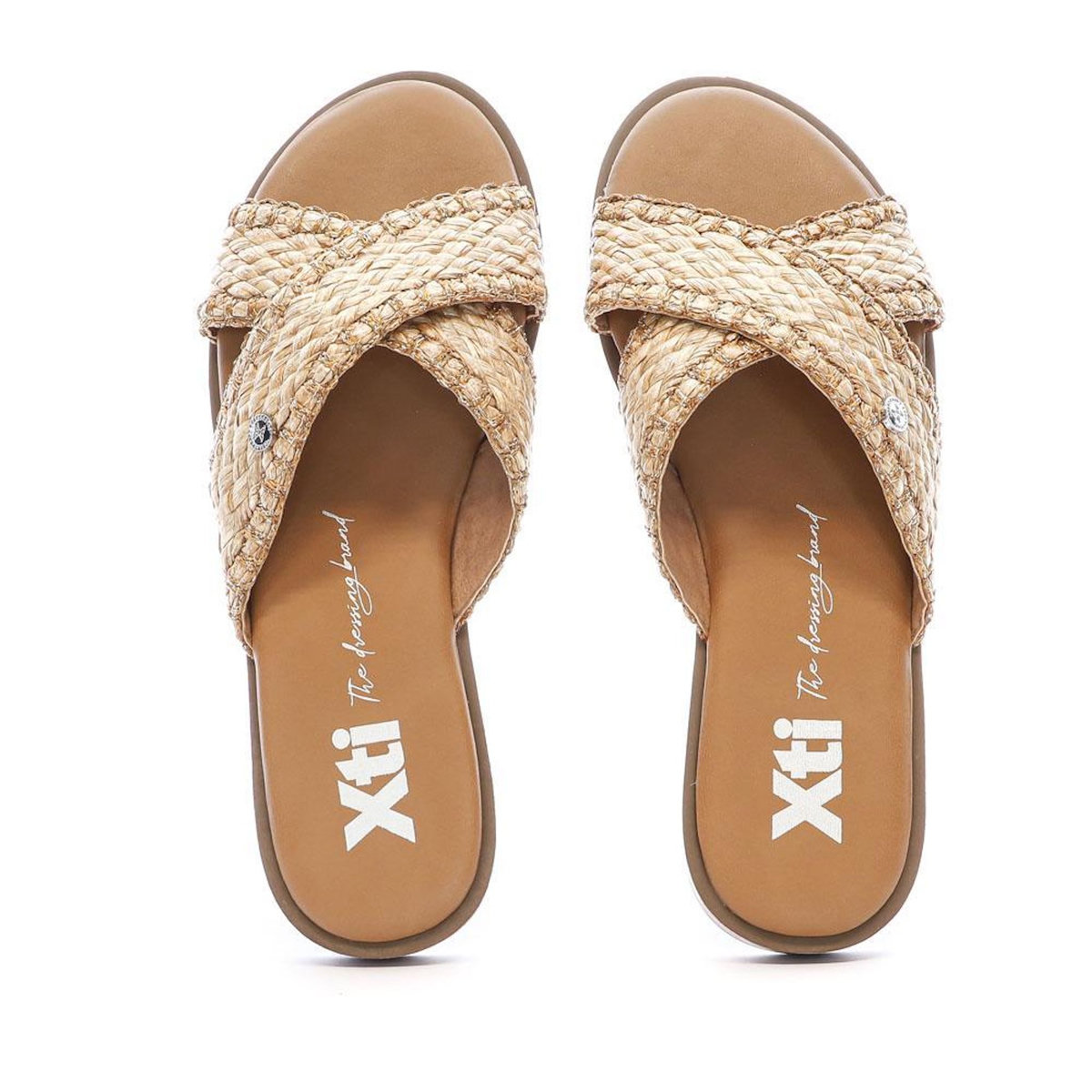 XTI Sandales Camel Femme Xti 144074
