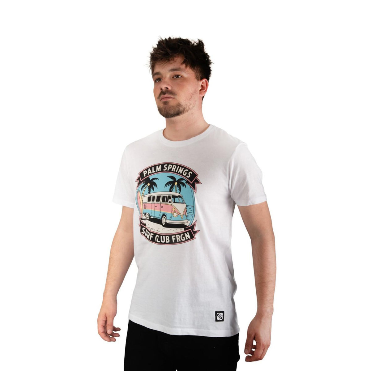 FREEGUN T-shirt homme en jersey 140GSM imprimé devant Van