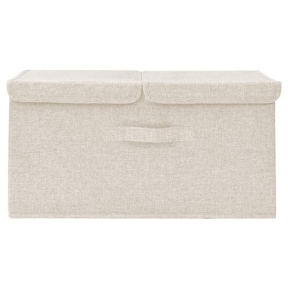 VIDAXL Boîte de rangement Tissu 50x30x25 cm Creme