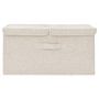 Voir la diapositive 3 : VIDAXL Boîte de rangement Tissu 50x30x25 cm Creme