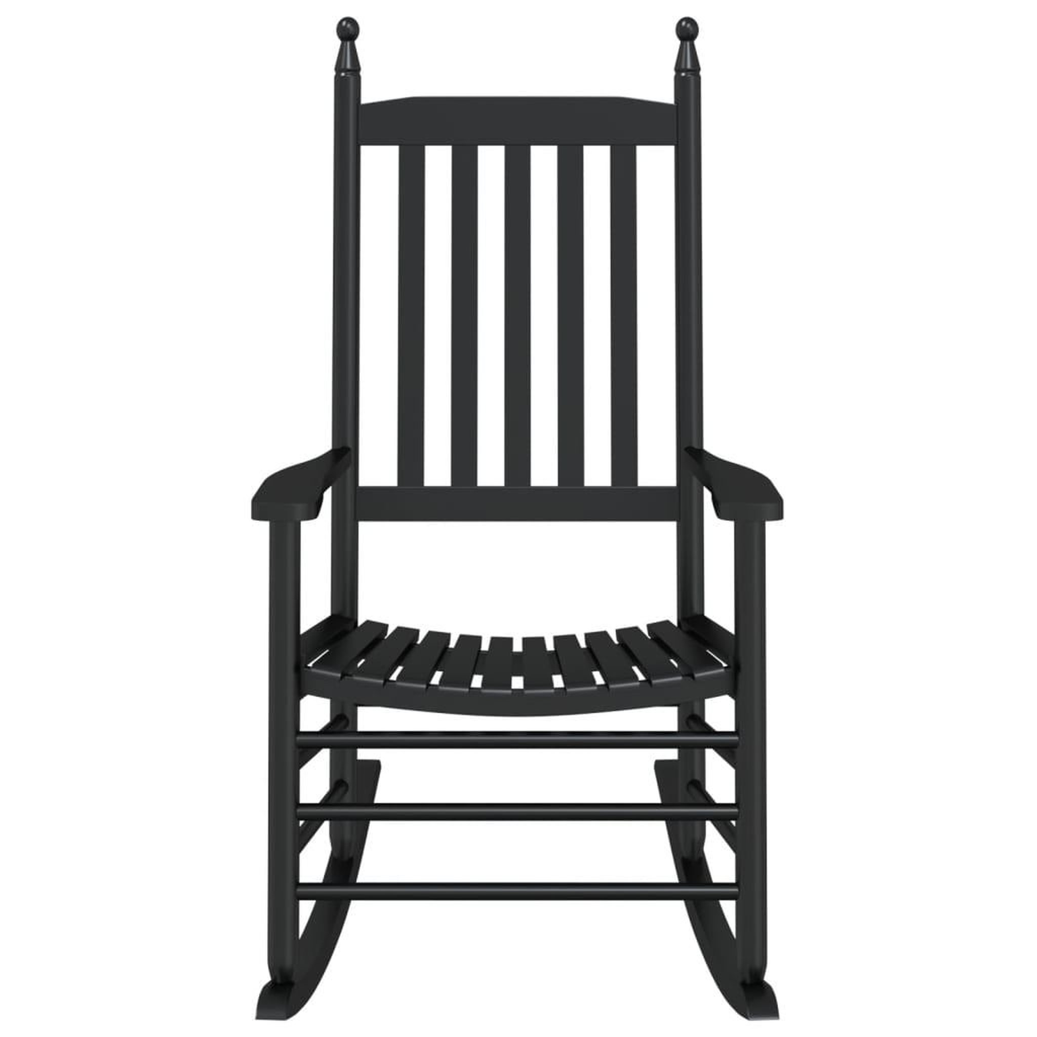 Voir la diapositive 4 : VIDAXL Chaises a bascule avec sieges incurves lot de 2 noir peuplier
