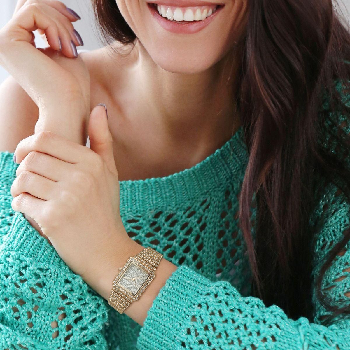 SC CRYSTAL Montre Tali élégante ornée de Cristaux scintillants par SC Crystal