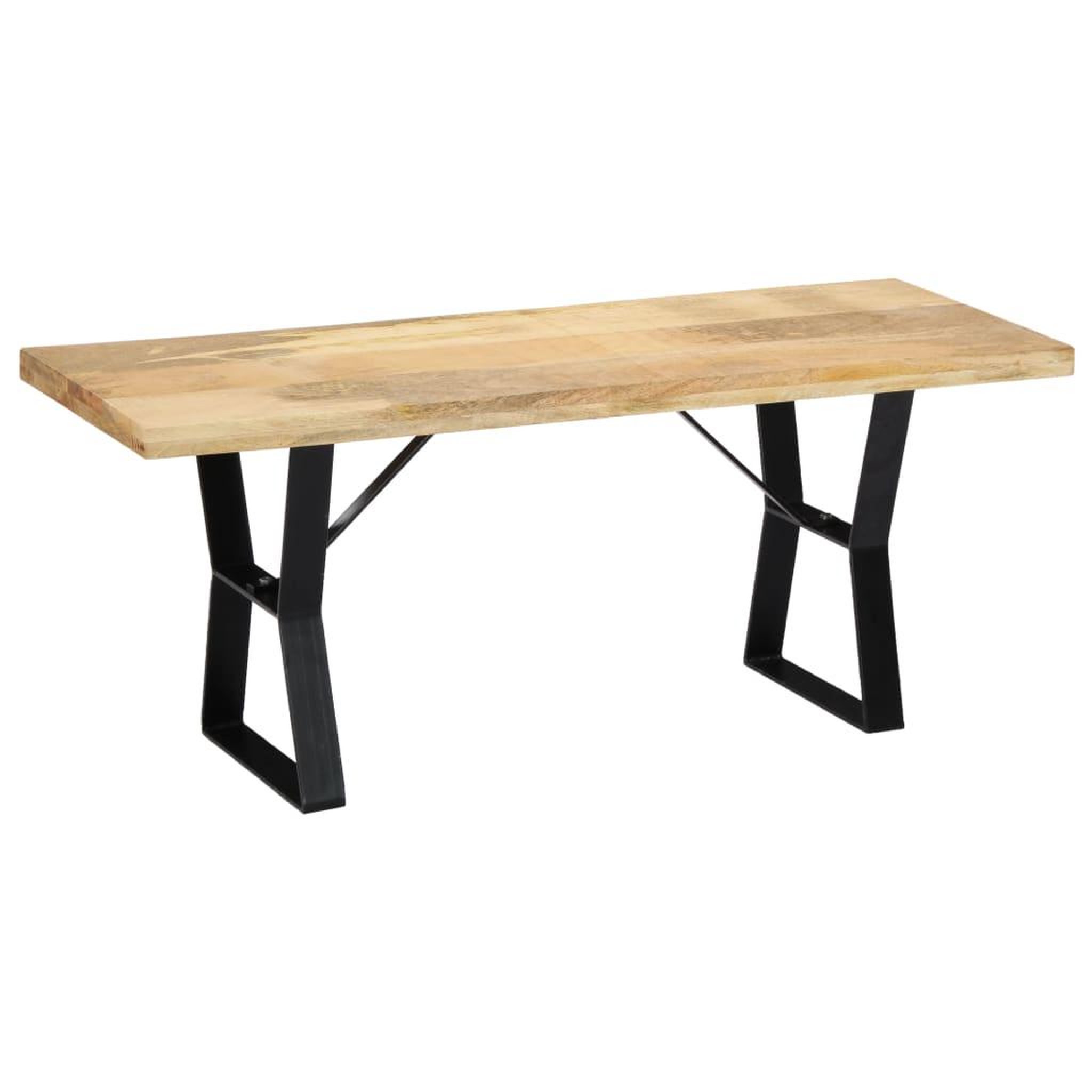 Voir la diapositive 3 : VIDAXL Banc 110 cm Bois de manguier massif