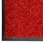 VIDAXL Paillasson lavable Rouge 60x180 cm