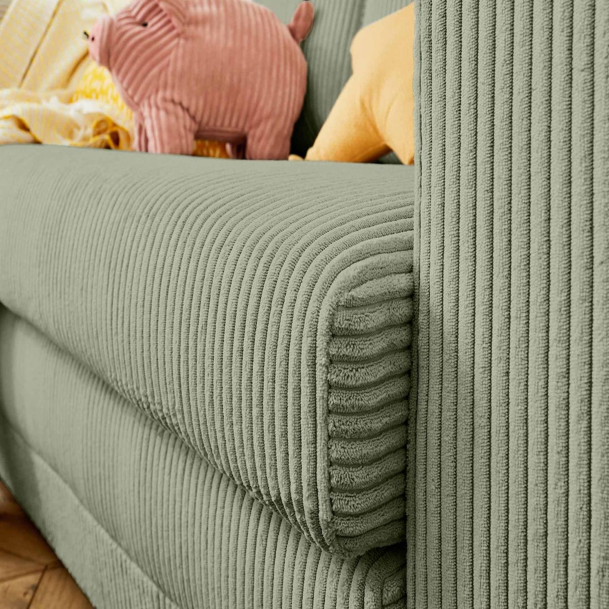 BEST MOBILIER Marilia - canapé 2 places - convertible déplimousse - en velours côtelé