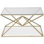 Voir la diapositive 1 : Paris Prix Table Basse Gigogne Design  Yvonne  89cm Or