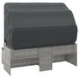 Voir la diapositive 5 : VIDAXL Canape de jardin 3 places avec toit et repose-pieds Gris