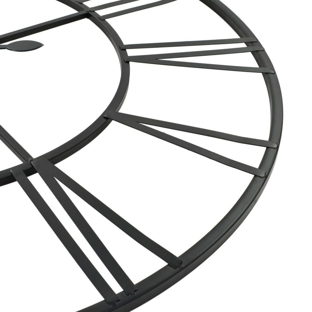 VIDAXL Horloge murale vintage avec mouvement a quartz Metal 80 cm XXL