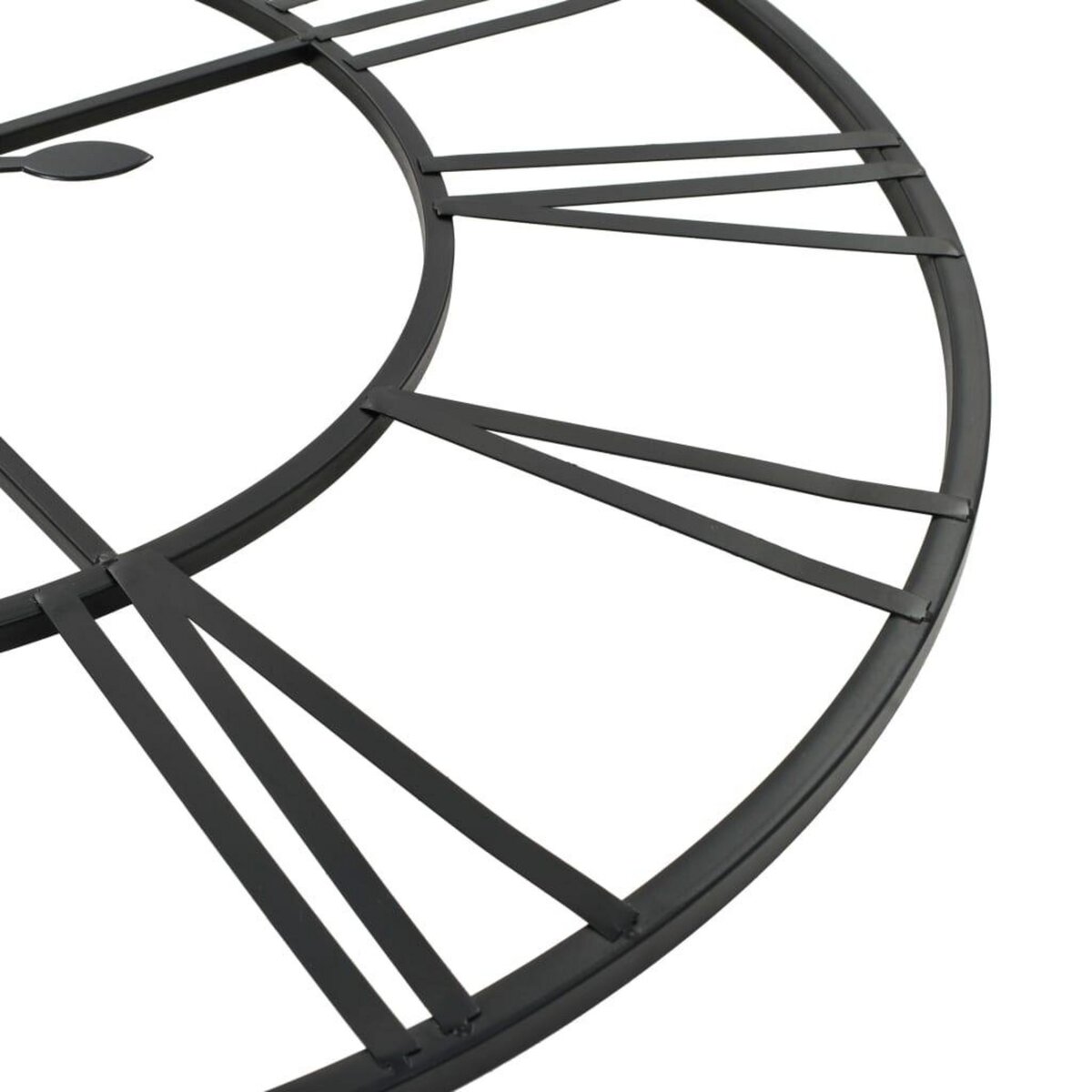 VIDAXL Horloge murale vintage avec mouvement a quartz Metal 80 cm XXL