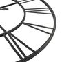 Voir la diapositive 5 : VIDAXL Horloge murale vintage avec mouvement a quartz Metal 80 cm XXL