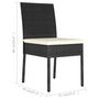 Voir la diapositive 6 : VIDAXL Chaises a manger de jardin lot de 2 Resine tressee Noir