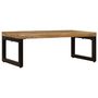 Voir la diapositive 2 : VIDAXL Table basse 100x50x35 cm Bois de manguier solide et acier