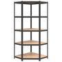 Voir la diapositive 4 : VIDAXL Etagere d'angle a 5 niveaux Anthracite Acier bois d'ingenierie