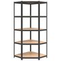 Voir la diapositive 4 : VIDAXL Etagere d'angle a 5 niveaux Anthracite Acier bois d'ingenierie