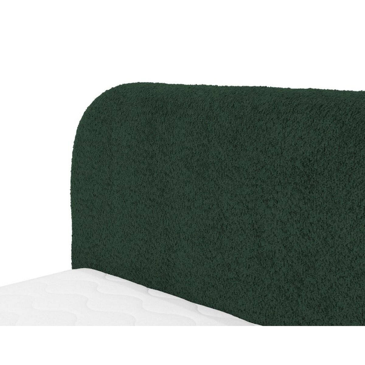 BEST MOBILIER Orane - lit coffre - 140x200 cm - en tissu bouclette