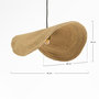 Voir la diapositive 4 : Rendez vous déco Suspension en matière naturelle et métal 61 cm-Maho