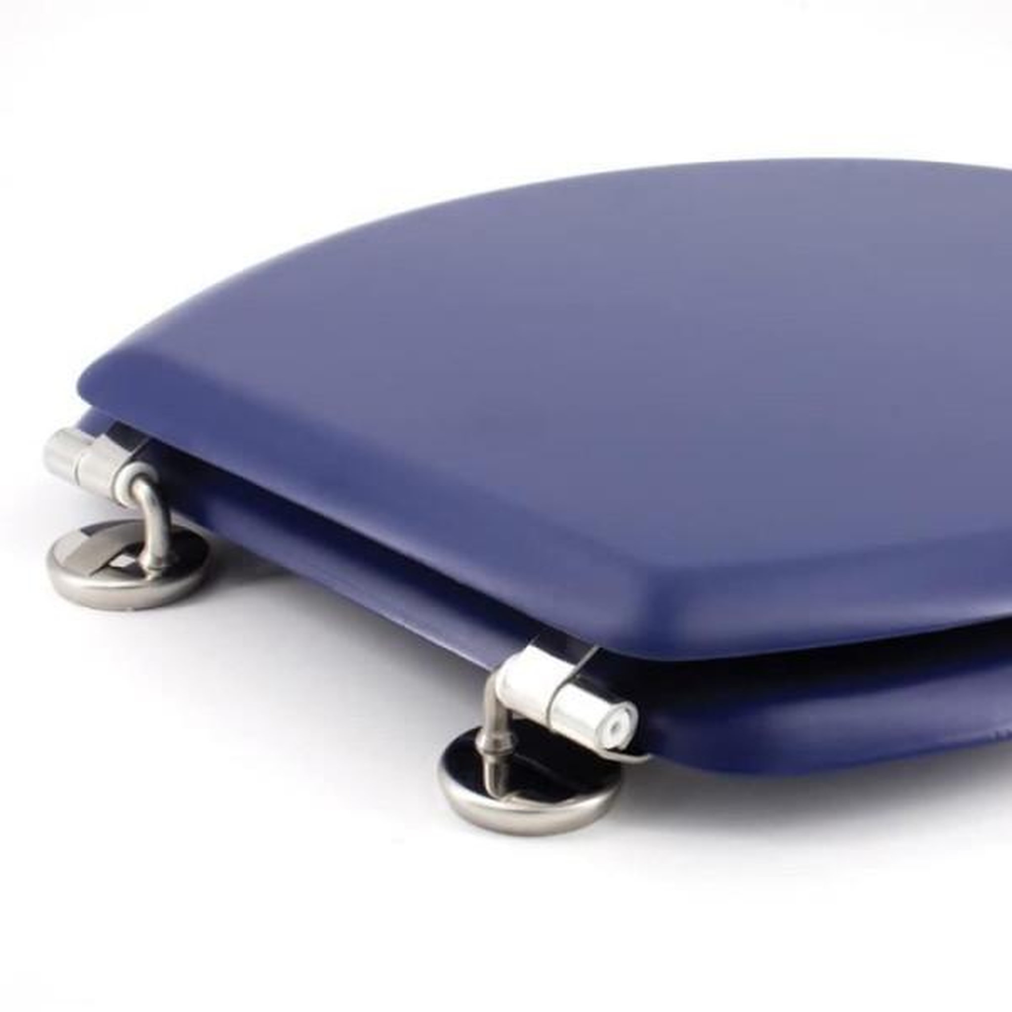 Voir la diapositive 3 : GELCO GELCO DESIGN Abattant WC Dolce - Charnieres inox - Bois moulé - Bleu marine
