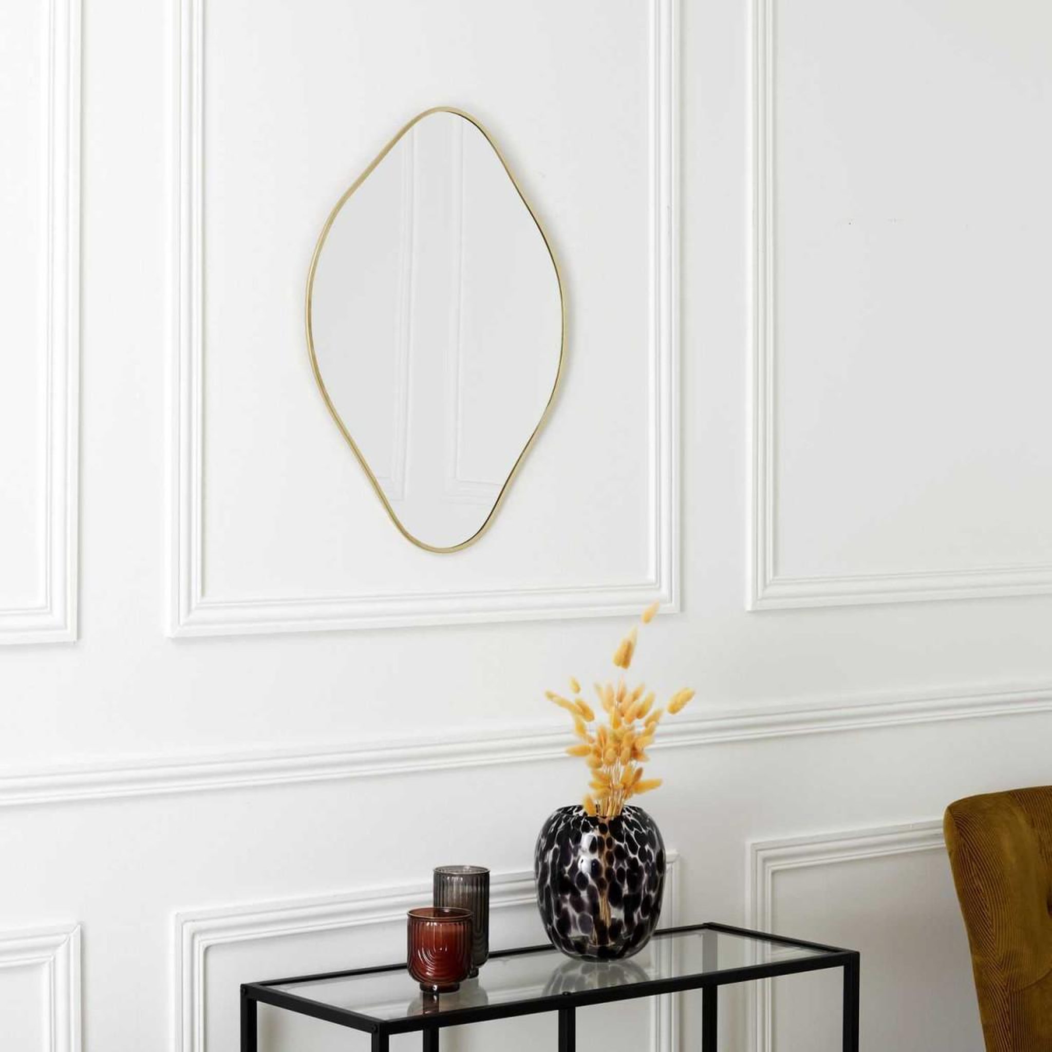 Voir la diapositive 3 : The Home Deco Factory Miroir losange déco  come  60cm or