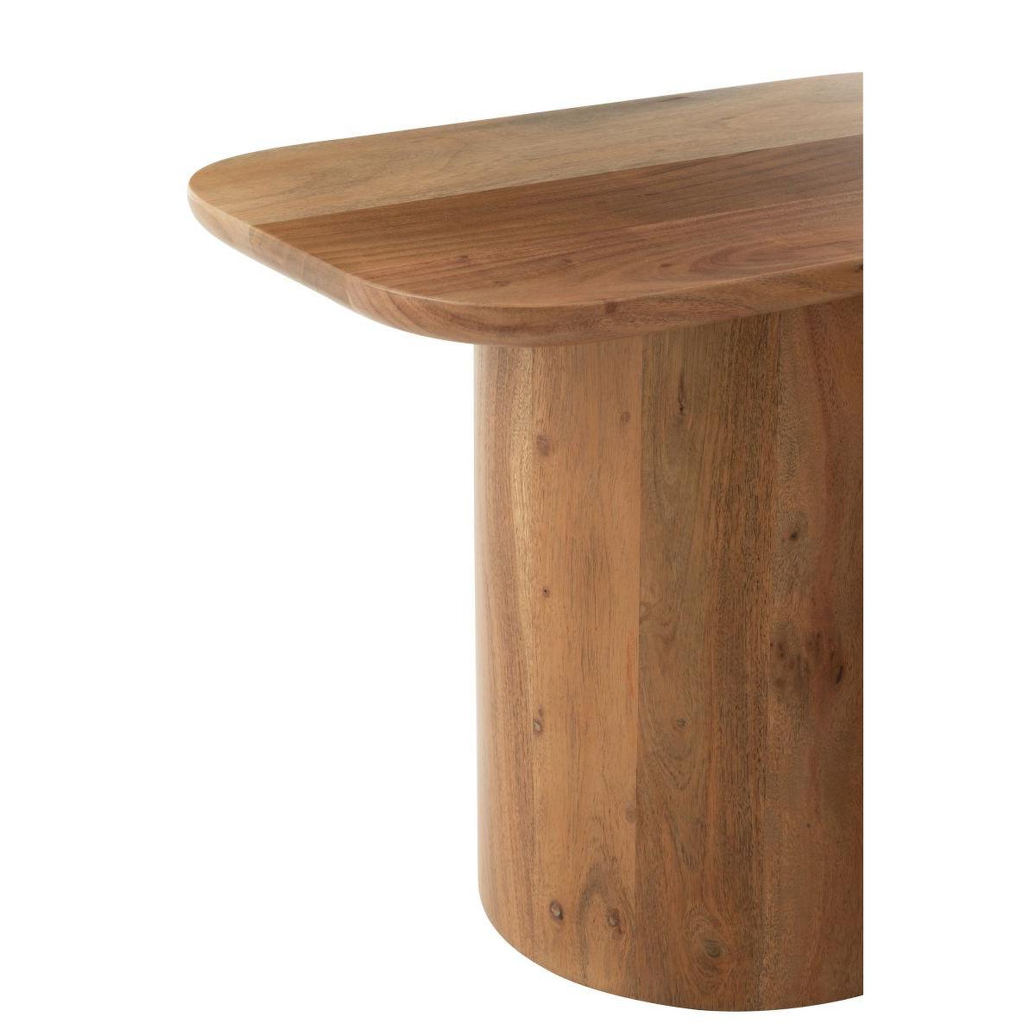 Voir la diapositive 5 : J-LINE Lot de 2 tables d'appoint en bois  glenda  60cm naturel
