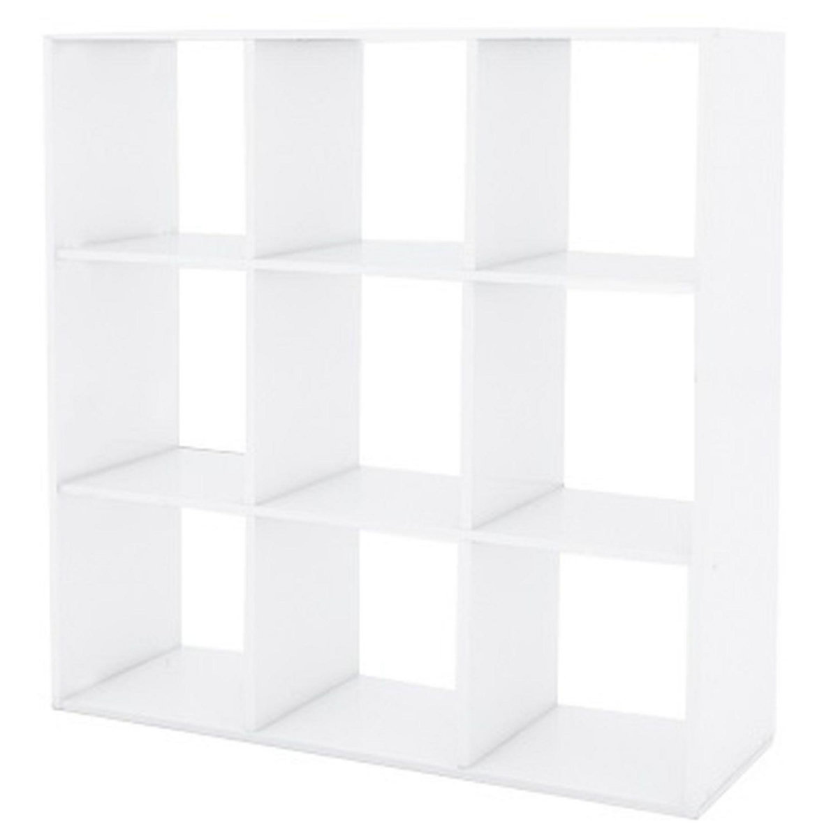 TOILINUX Etagère 9 cases - 104x29x108cm - Blanc