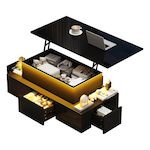 MERAX Table basse. Coloris disponibles : Blanc