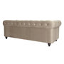 Voir la diapositive 2 : Paris Prix Canapé 3 Places Velours  Chesterfield  209cm Taupe