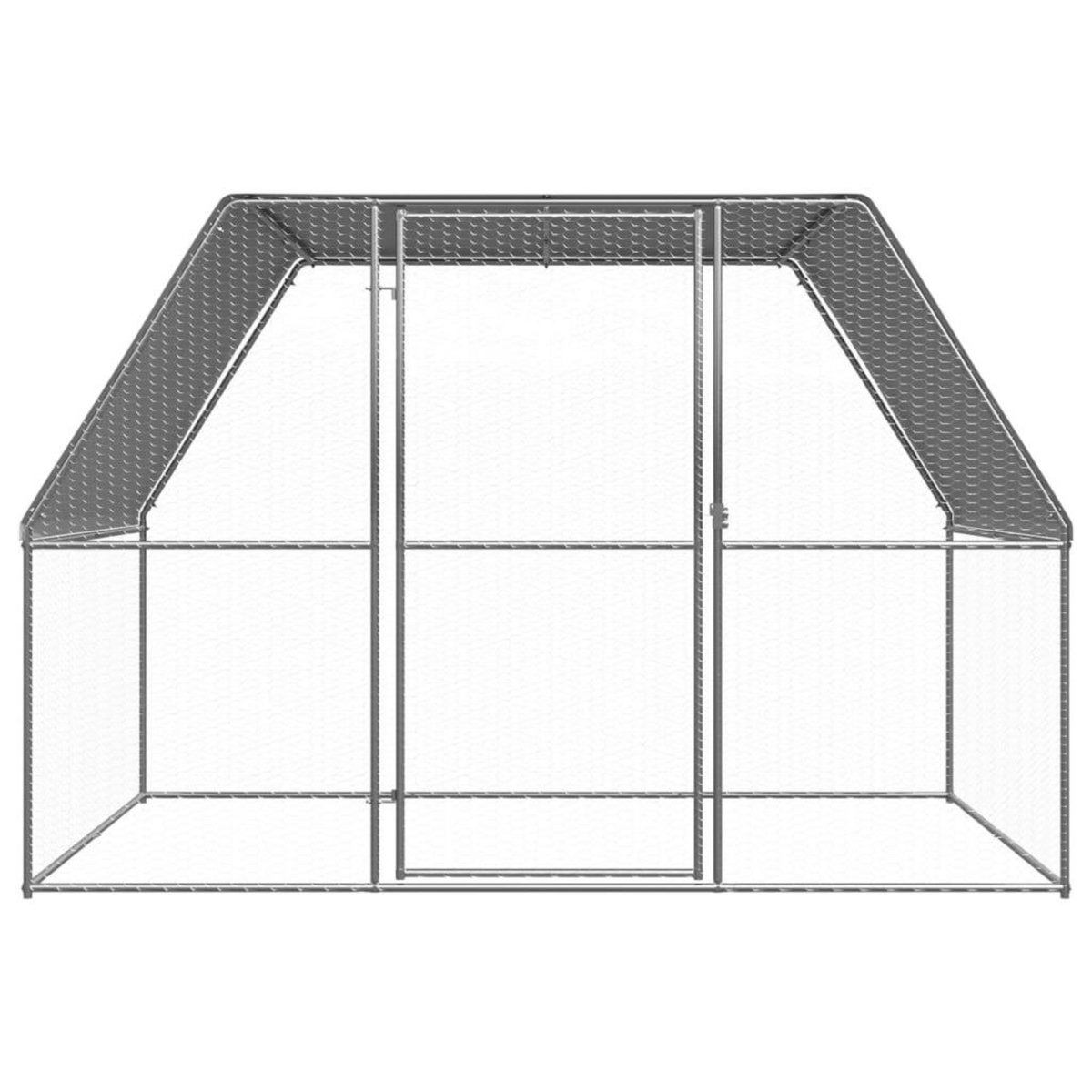 VIDAXL Poulailler d'exterieur 3x2x2 m Acier galvanise