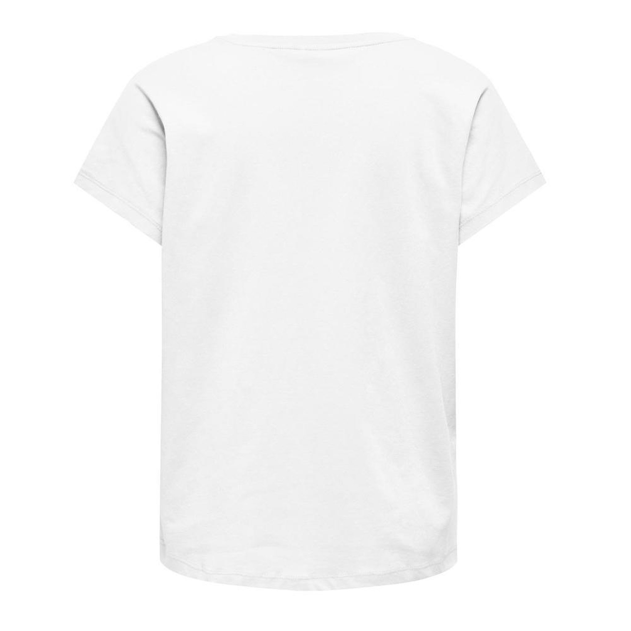 Voir la diapositive 2 : Only T-Shirt Blanc Femme ONLY Mally Life Loose