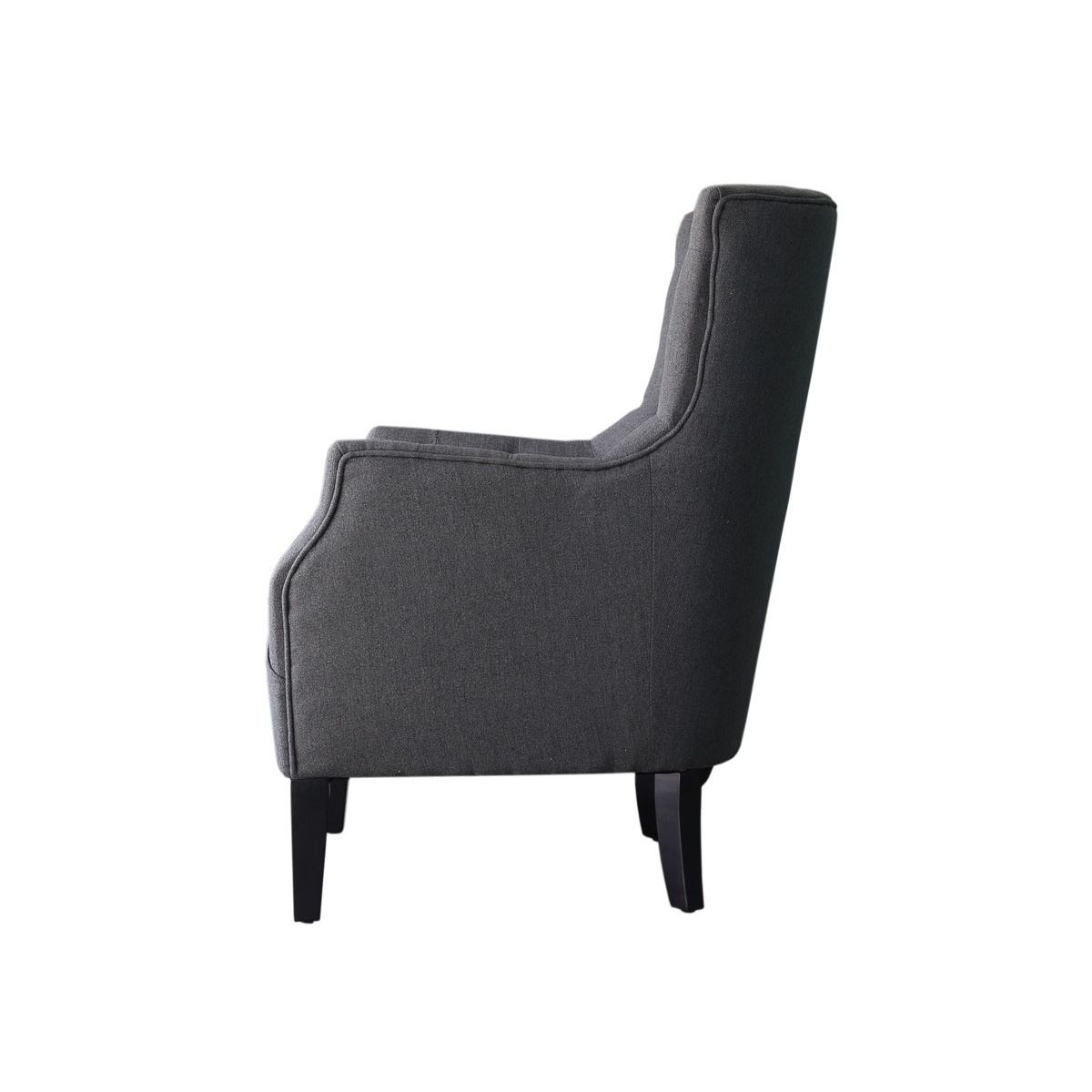 Habitat et Jardin Fauteuil Scandinave Tissu  Duchesse  - 76 x 83 x 100,5 cm - Gris