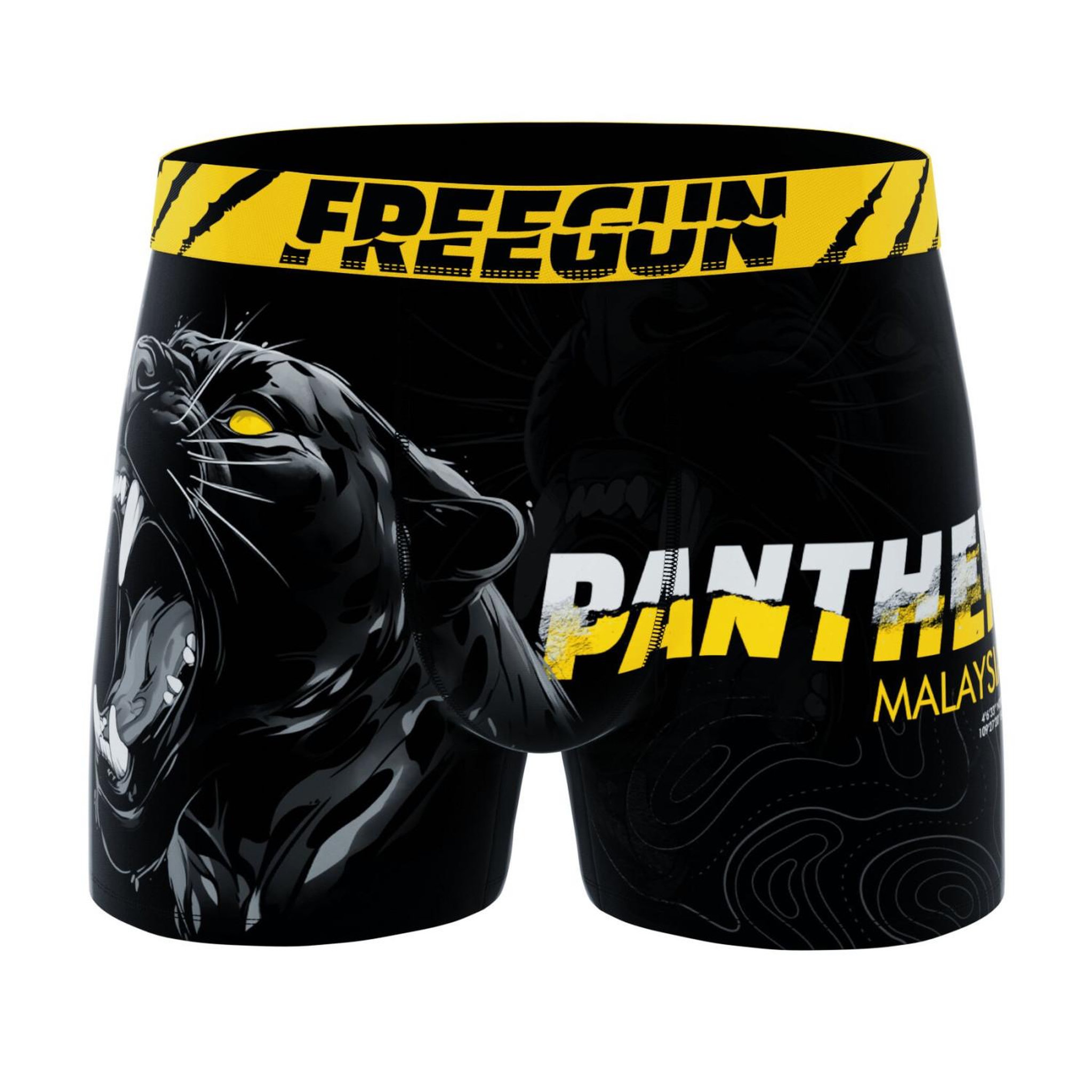 Voir la diapositive 6 : FREEGUN Lot de 4 boxers homme wild animals