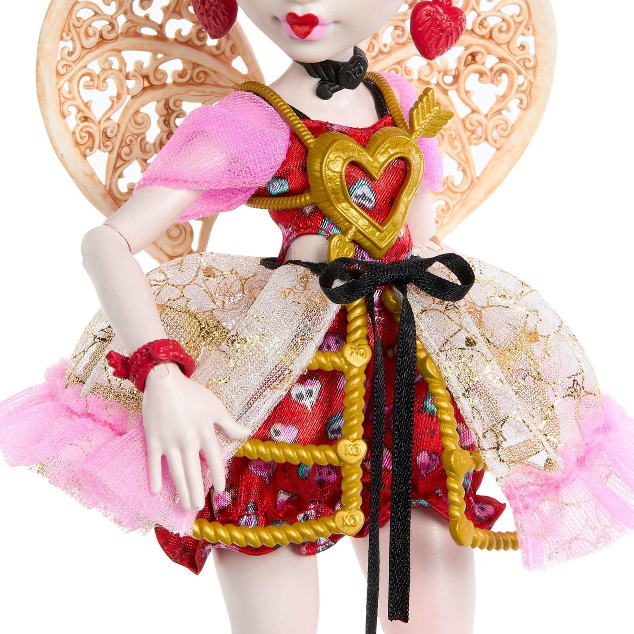 Voir la diapositive 4 : MATTEL Poupée Monster High Mattel Cupid Asteria en robe rose et rouge
