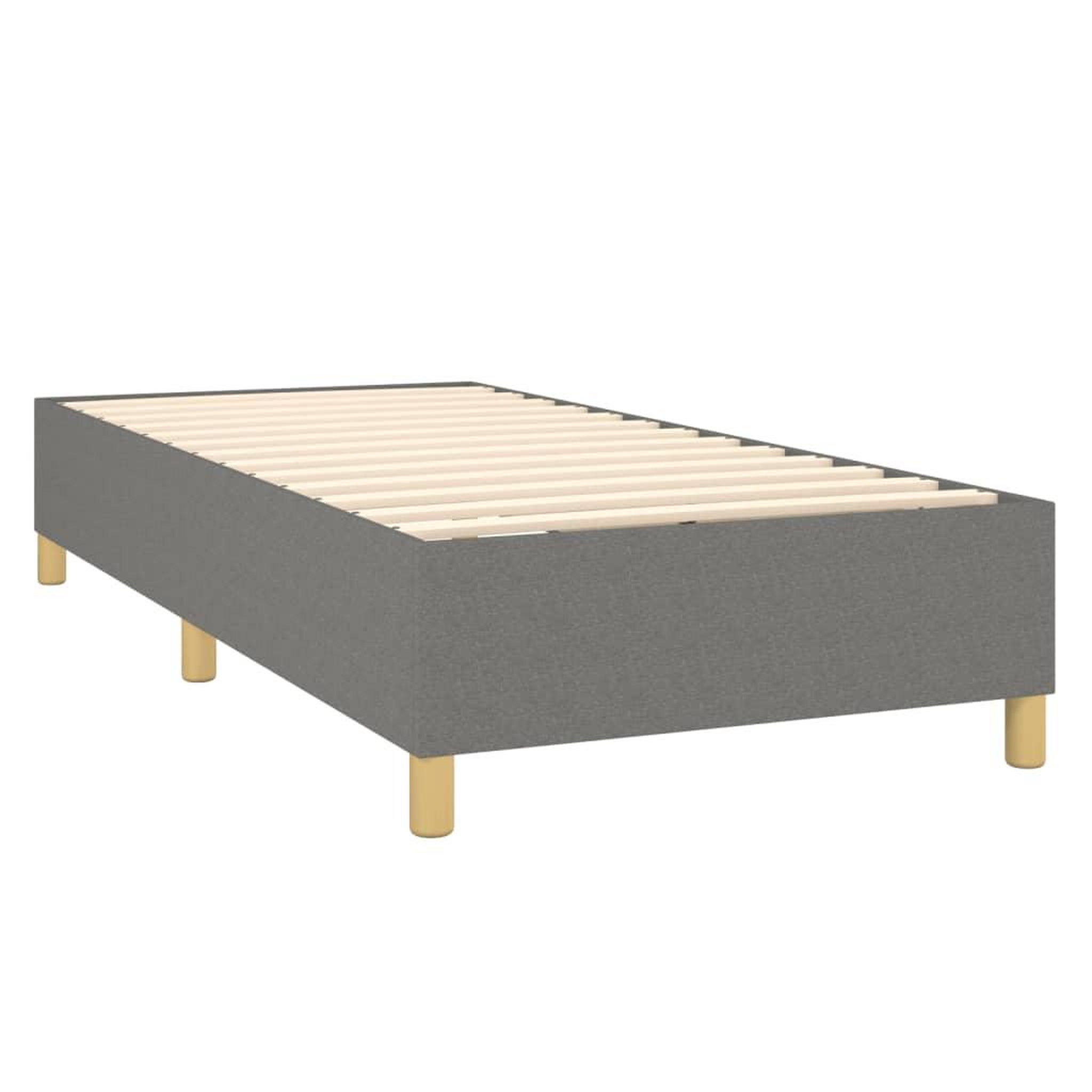 Voir la diapositive 5 : VIDAXL Sommier a lattes de lit avec matelas et LED Gris fonce 80x200cm