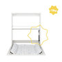 Voir la diapositive 4 : BADABULLE Table à langer murale Plouf compacte avec matelas à langer