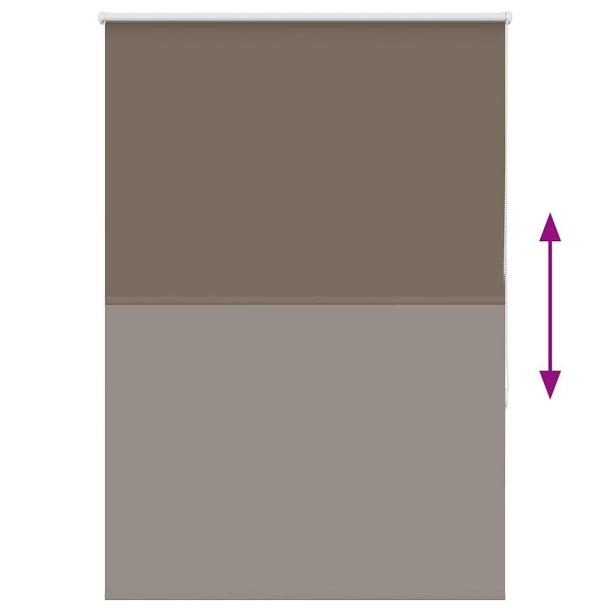 VIDAXL Store enrouleur occultant cafe 95x130cm largeur du tissu 90,7cm